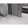 Mexen Velar cabine de douche coulissante 90 x 110 cm, givre, blanc - 871-090-110-31-20