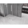 Mexen Velar cabine de douche coulissante 100 x 80 cm, givré, blanc - 871-100-080-31-20