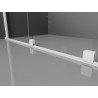 Mexen Velar cabine de douche coulissante 90 x 110 cm, givre, blanc - 871-090-110-31-20