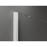 Mexen Velar cabine de douche coulissante 90 x 110 cm, givre, blanc - 871-090-110-31-20