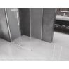 Mexen Velar cabine de douche coulissante 100 x 80 cm, givré, blanc - 871-100-080-31-20