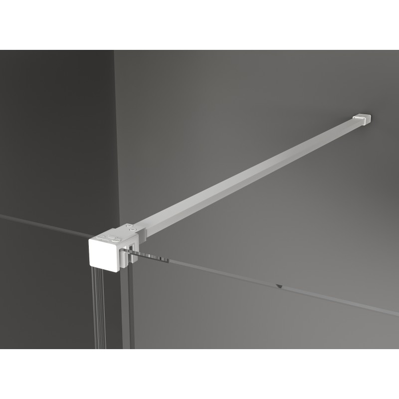 Mexen Velar cabine de douche coulissante 100 x 85 cm, dépoli, blanc - 871-100-085-31-20