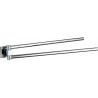 Mexen Rufo double porte-serviettes rotatif, Chrome - 7050925-00