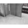 Mexen Velar cabine de douche coulissante 100 x 100 cm, givrée, blanche - 871-100-100-31-20