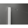 Mexen Velar cabine de douche coulissante 100 x 100 cm, givrée, blanche - 871-100-100-31-20