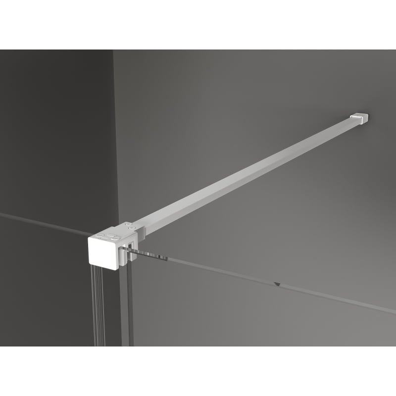Mexen Velar cabine de douche coulissante 120 x 120 cm, givrée, blanche - 871-120-120-31-20