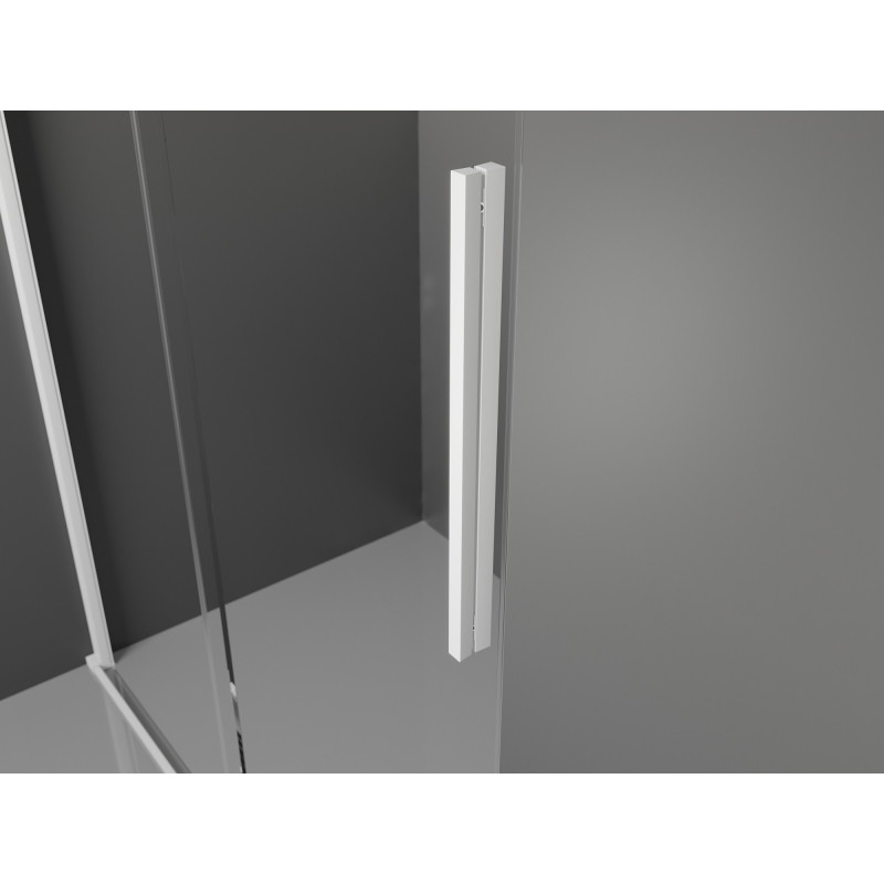 Mexen Velar cabine de douche coulissante 120 x 120 cm, givrée, blanche - 871-120-120-31-20