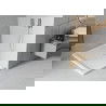 Mexen Flat receveur de douche rectangulaire slim 100 x 70 cm, Blanc, siphon Chrome - 40107010