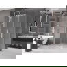 Mexen Velar cabine de douche coulissante 130 x 100 cm, givre, blanc - 871-130-100-31-20