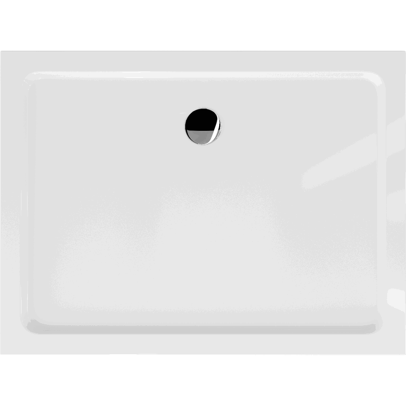Mexen Flat receveur de douche rectangulaire slim 90 x 70 cm, blanc, siphon chromé - 40107090