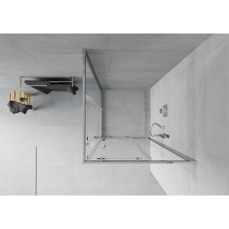 Mexen Rio cabine de douche carrée 70 x 70 cm, transparent, chrome - 860-070-070-01-00