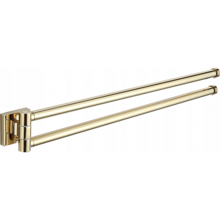 Mexen Rufo double porte-serviettes rotatif, Or - 7050925-50