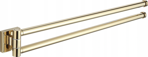 Mexen Rufo double porte-serviettes rotatif, Or - 7050925-50