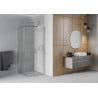 Mexen Rio cabine de douche carrée 80 x 80 cm, transparent, chrome - 860-080-080-01-00