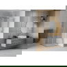 Cabine de douche carrée Mexen Rio 90 x 90 cm, transparent, chrome - 860-090-090-01-00