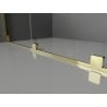 Mexen Velar cabine de douche coulissante 120 x 80 cm, givré, or - 871-120-080-31-50