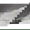 Mexen Velar cabine de douche coulissante 130 x 70 cm, givre, or - 871-130-070-31-50