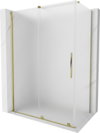 Mexen Velar cabine de douche coulissante 140 x 70 cm, givré, or - 871-140-070-31-50
