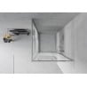 Mexen Rio cabine de douche carrée 80 x 80 cm, bandes, chrome - 860-080-080-01-20