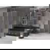 Mexen Velar cabine de douche coulissante 90 x 90 cm, givré, or - 871-090-090-31-50