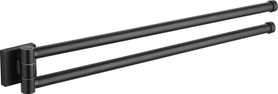Mexen Rufo double porte-serviettes rotatif, Noir - 7050925-70