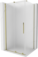 Mexen Velar cabine de douche coulissante 150 x 100 cm, givré, or - 871-150-100-31-50