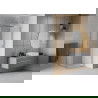 Cabine de douche carrée Mexen Rio 70 x 70 cm, givre, chrome - 860-070-070-01-30
