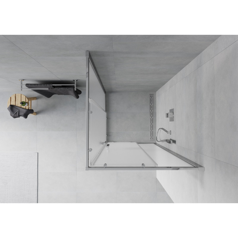 Mexen Rio cabine de douche carrée 70 x 70 cm, givre, chrome - 860-070-070-01-30
