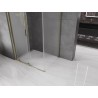 Mexen Velar cabine de douche coulissante 130 x 100 cm, givrée, dorée - 871-130-100-31-50