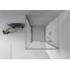 Cabine de douche carrée Mexen Rio 80 x 80 cm, givrée, chrome - 860-080-080-01-30