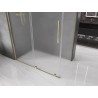 Mexen Velar cabine de douche coulissante 160 x 75 cm, givre, or - 871-160-075-31-50