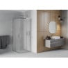 Mexen Rio cabine de douche carrée 90 x 90 cm, givrée, chrome - 860-090-090-01-30