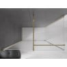 Mexen Velar cabine de douche coulissante 160 x 75 cm, givre, or - 871-160-075-31-50
