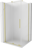 Mexen Velar cabine de douche coulissante 100 x 70 cm, givré, or brossé - 871-100-070-31-55