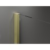 Mexen Velar cabine de douche coulissante 110 x 75 cm, givrée, or brossé - 871-110-075-31-55