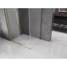 Mexen Velar cabine de douche coulissante 120 x 85 cm, givrée, or brossé - 871-120-085-31-55