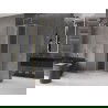 Mexen Velar cabine de douche coulissante 120 x 120 cm, dépoli, doré brossé - 871-120-120-31-55