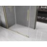 Mexen Velar cabine de douche coulissante 150 x 90 cm, givrée, or brossé - 871-150-090-31-55