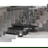 Mexen Velar cabine de douche coulissante 140 x 85 cm, givrée, or brossé - 871-140-085-31-55