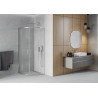 Mexen Rio cabine de douche semi-circulaire 70 x 70 cm, transparente, chromée - 863-070-070-01-00