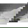Mexen Velar cabine de douche coulissante 160 x 70 cm, givre, doré brossé - 871-160-070-31-55