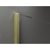 Mexen Velar cabine de douche coulissante 130 x 80 cm, givre, or brossé - 871-130-080-31-55