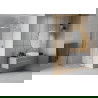 Kabine de douche Mexen Rio semi-circulaire 90 x 90 cm, transparent, chrom - 863-090-090-01-00