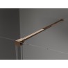 Mexen Velar cabine de douche coulissante 90 x 110 cm, givre, or rose - 871-090-110-31-60