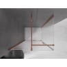 Mexen Velar cabine de douche coulissante 110 x 100 cm, dépoli, or rose - 871-110-100-31-60