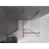 Cabine de douche coulissante Mexen Velar 110 x 90 cm, givrée, or rose - 871-110-090-31-60