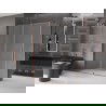 Mexen Velar cabine de douche coulissante 140 x 70 cm, givrée, or rose - 871-140-070-31-60