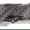 Mexen Velar cabine de douche coulissante 140 x 70 cm, givrée, or rose - 871-140-070-31-60