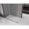 Cabine de douche coulissante Mexen Velar 130 x 75 cm, givre, or rose - 871-130-075-31-60