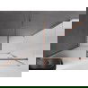 Mexen Velar cabine de douche coulissante 150 x 70 cm, givre, or rose - 871-150-070-31-60
